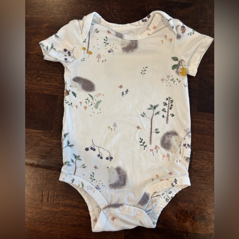 Loulou Lollipop Hedgehogs Short Sleeved Bodysuit 3-6 months